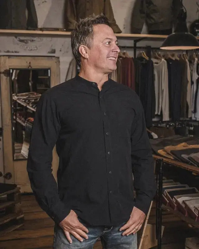 1923 BUCCANOY SHIRT - Black Chambray - Raw Denim