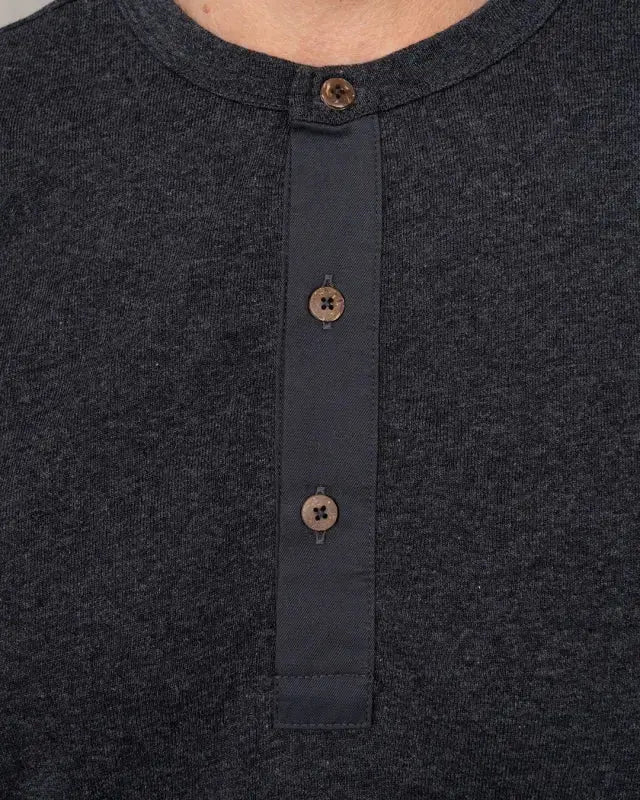 1927 Henley Shirt Long Sleeve – Iron Grey