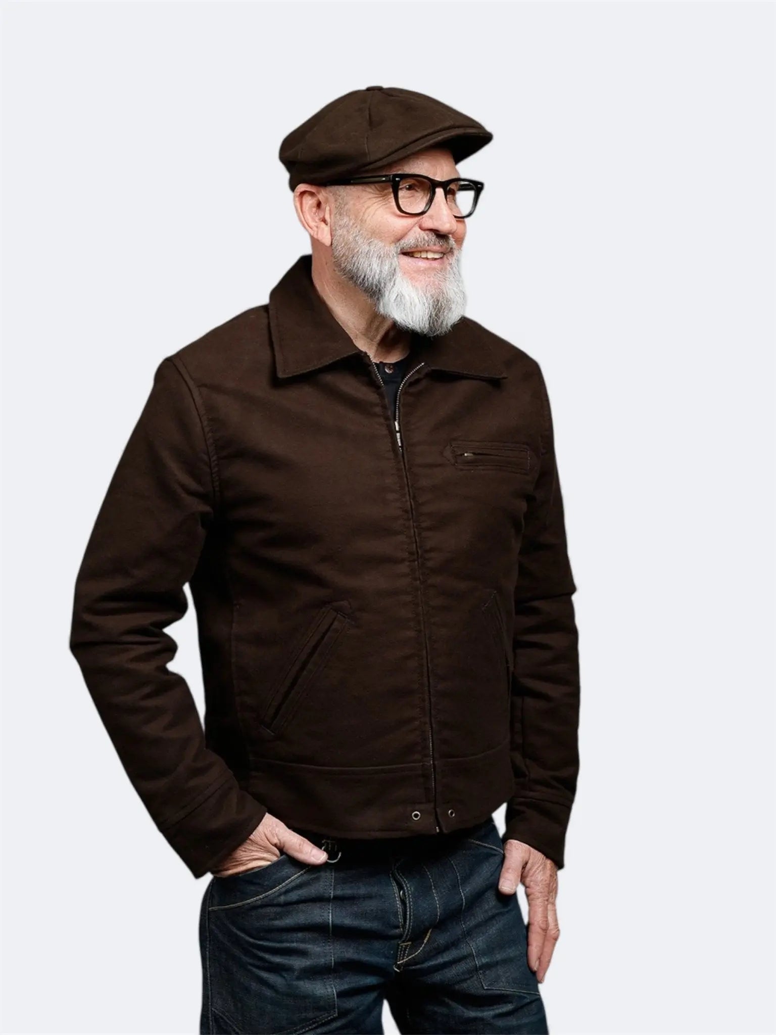 1932 Roadster Jacket – Moleskin Soil Brown