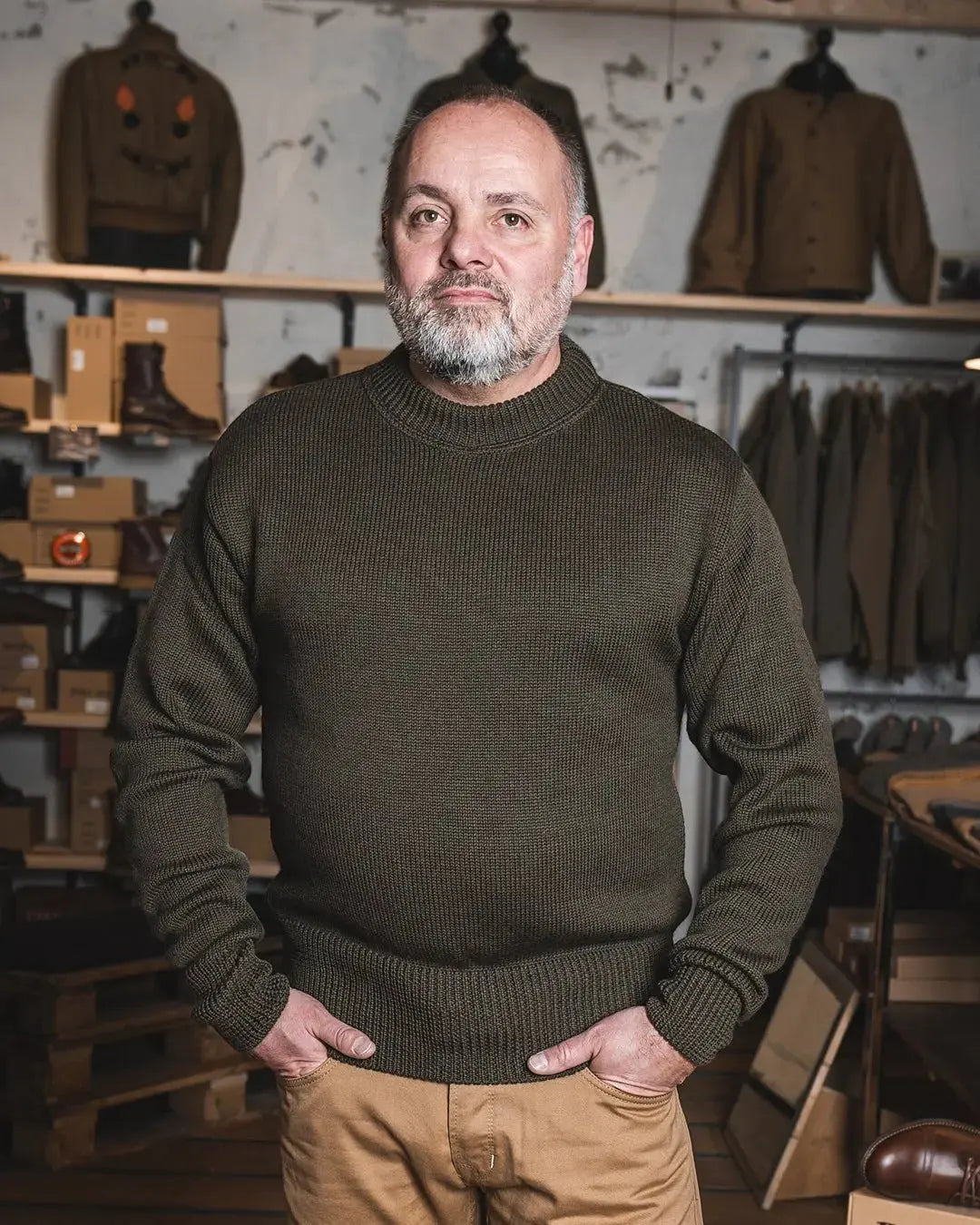 1941 USN Seaman Sweater – Olive