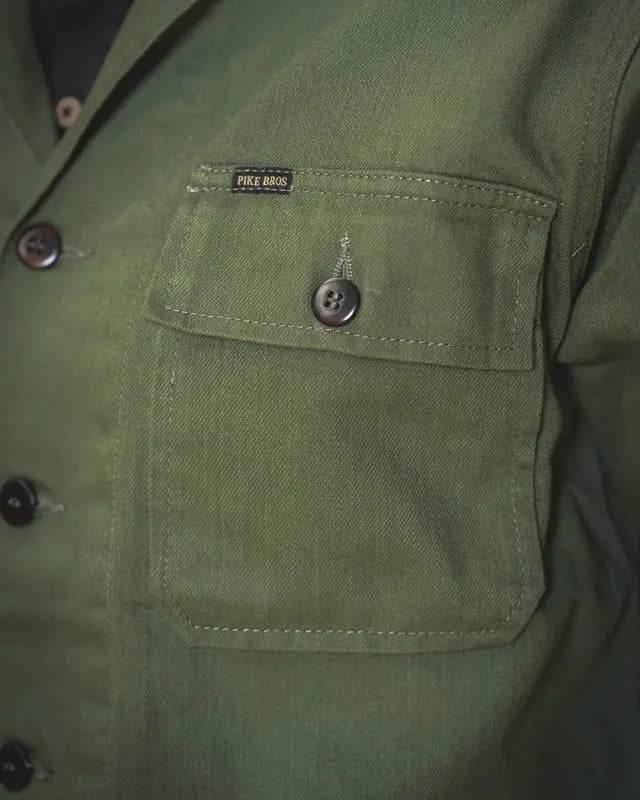 1962 OG - 107 Shirt Olive - Raw Denim