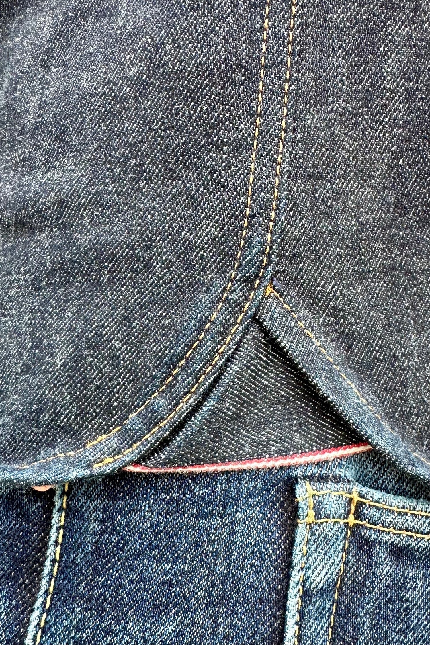 Western Shirt - 14.6oz Raw Selvedge Denim - Indigo - Bergen Denim