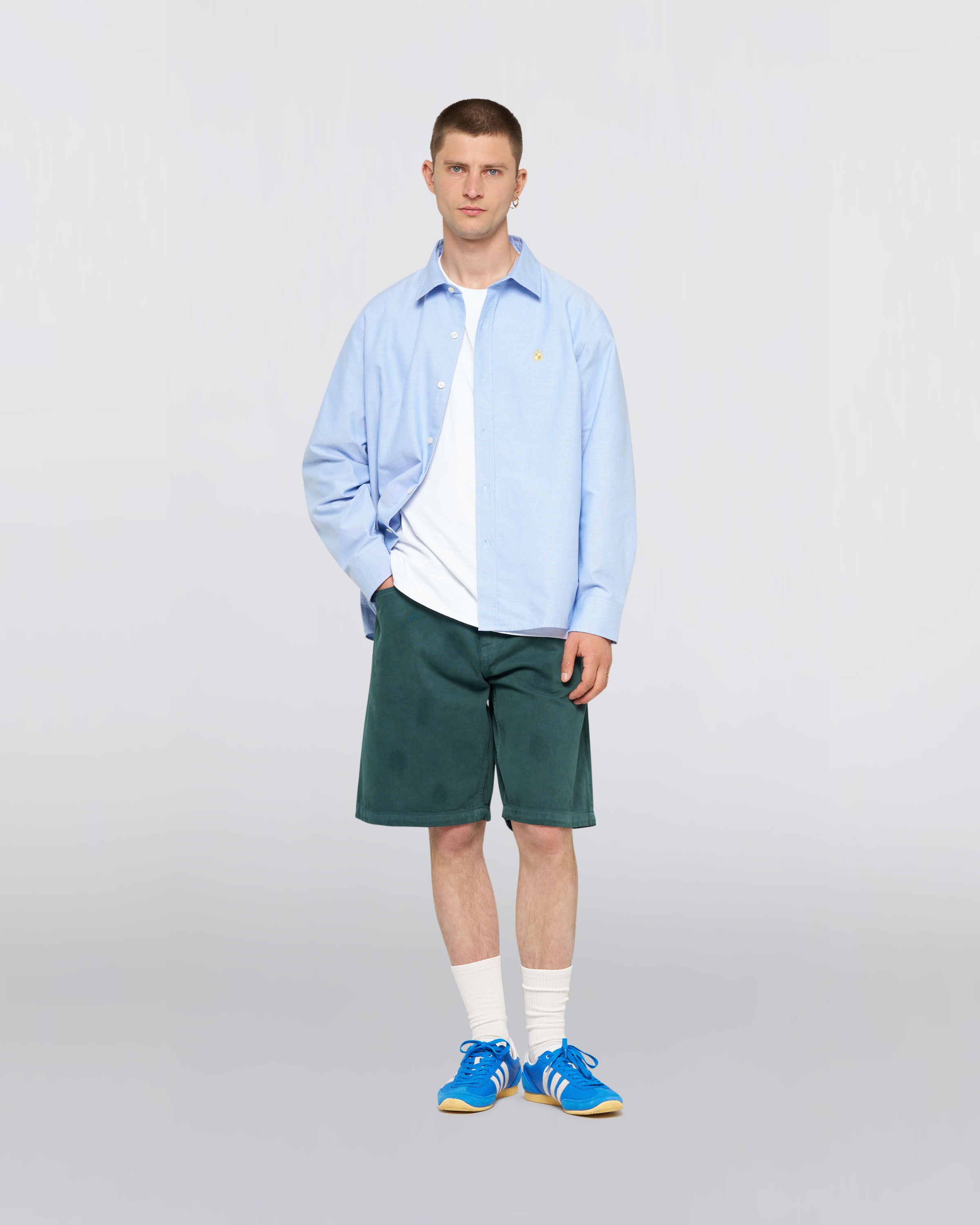 Big Ox-Shirt LS – Oxford (175g) – Blue – EDWIN