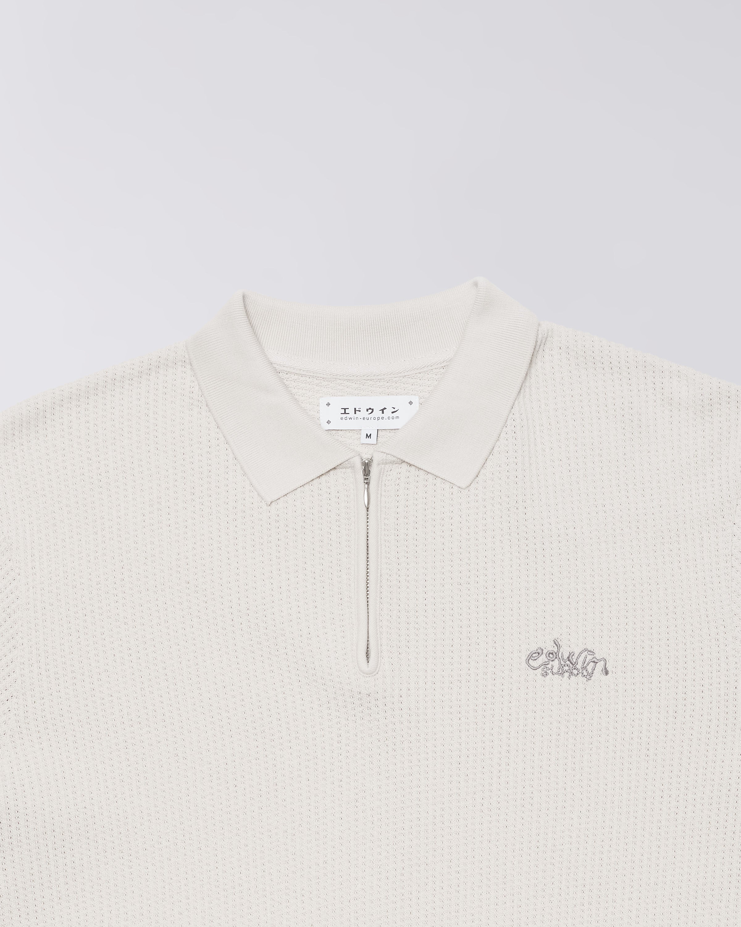 RICK POLO KNIT SS - Glacier Gray