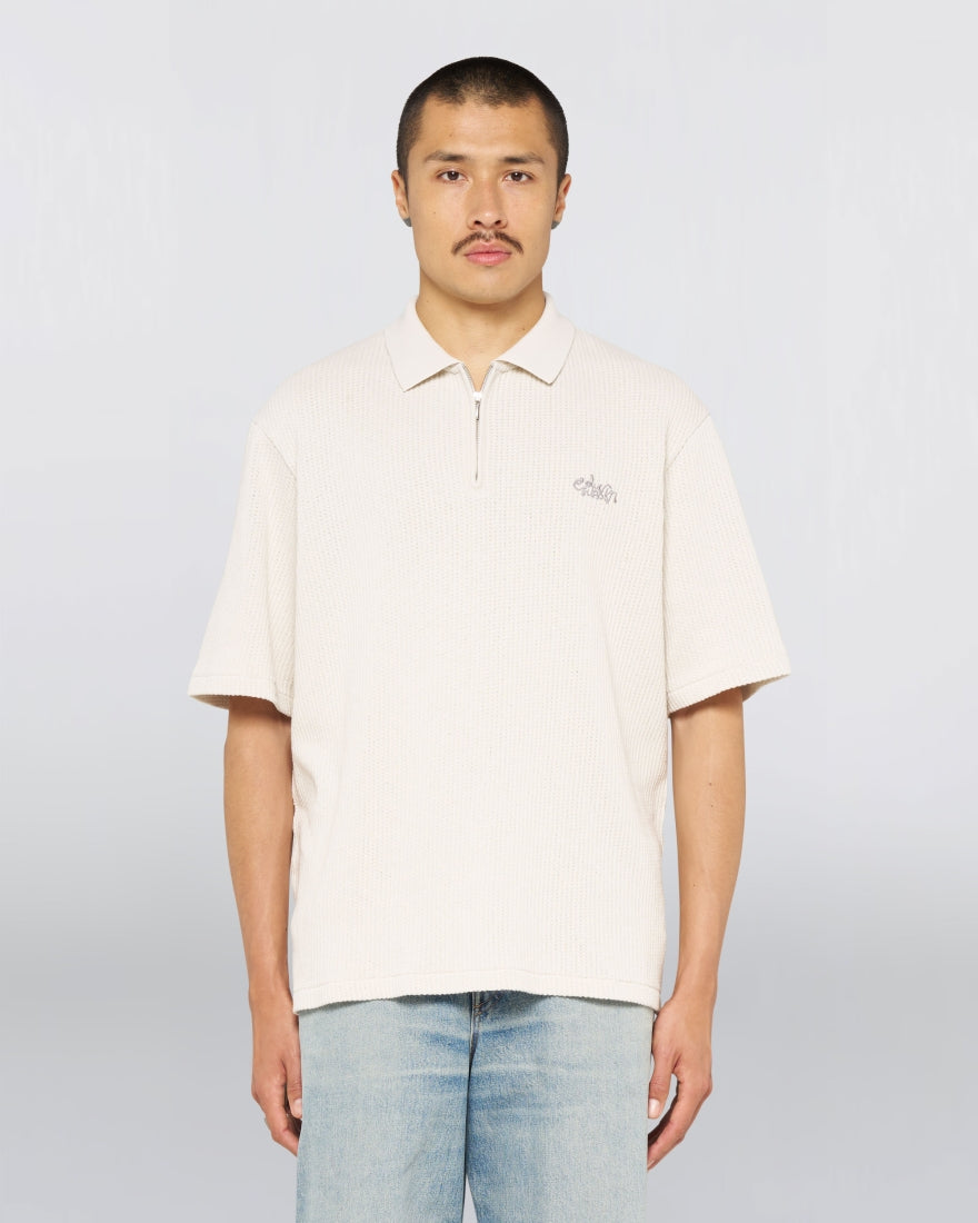 RICK POLO KNIT SS - Glacier Gray