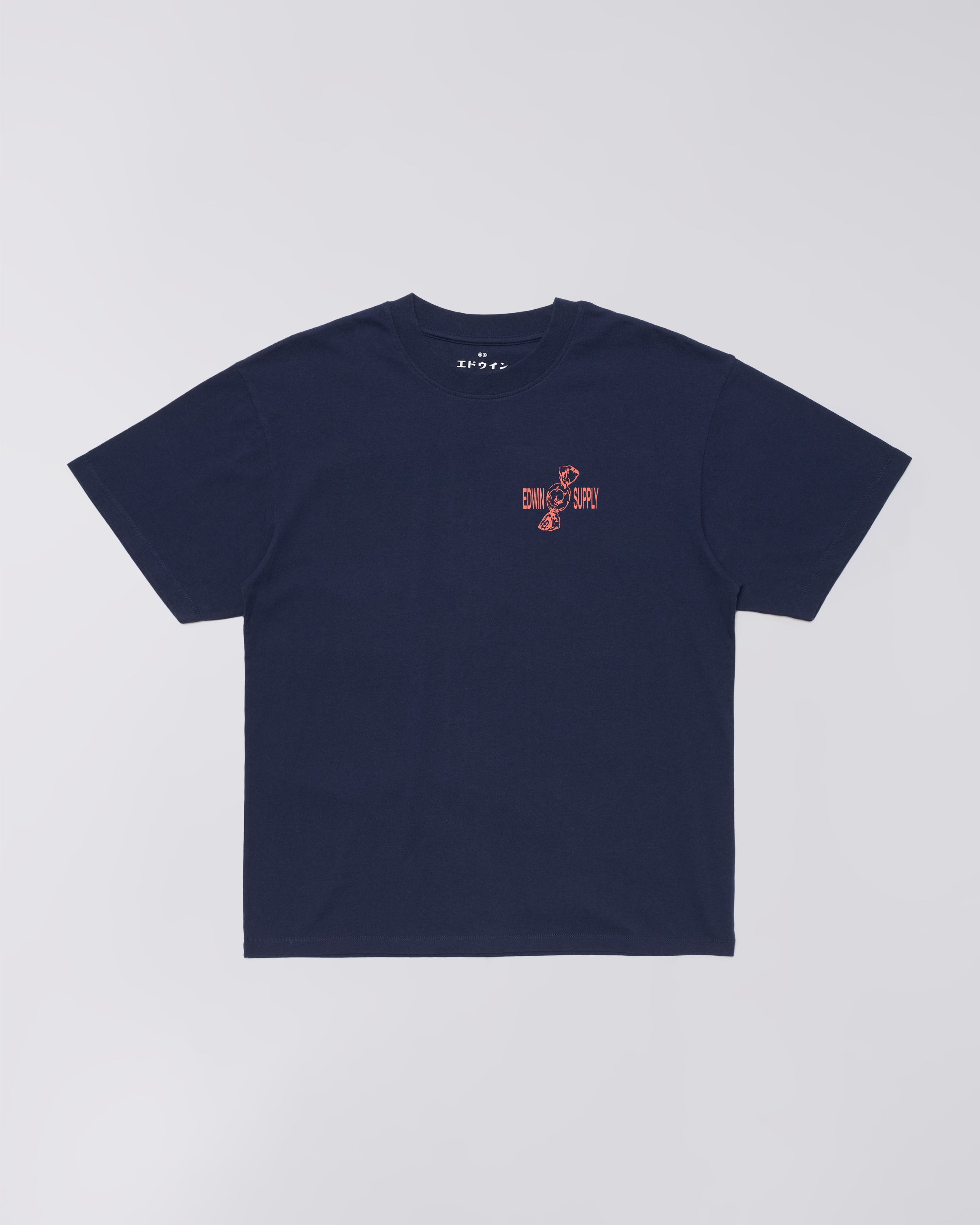Sorry Tokyo T-Shirt – 100% Bomullsjersey (180g) – Maritime Blue – EDWIN