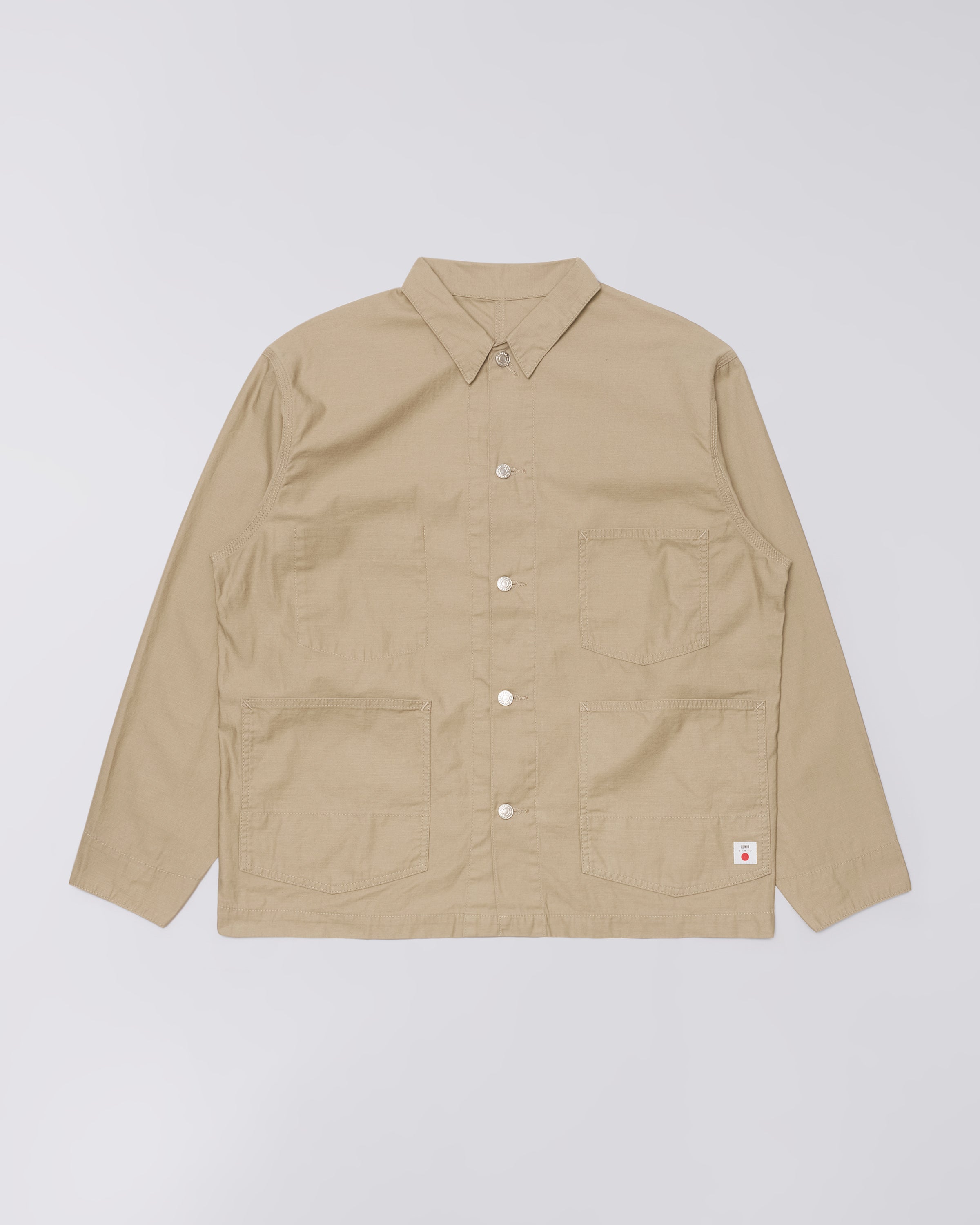 Coverall – Military Cloth Back Satin (214g) – Beige – EDWIN