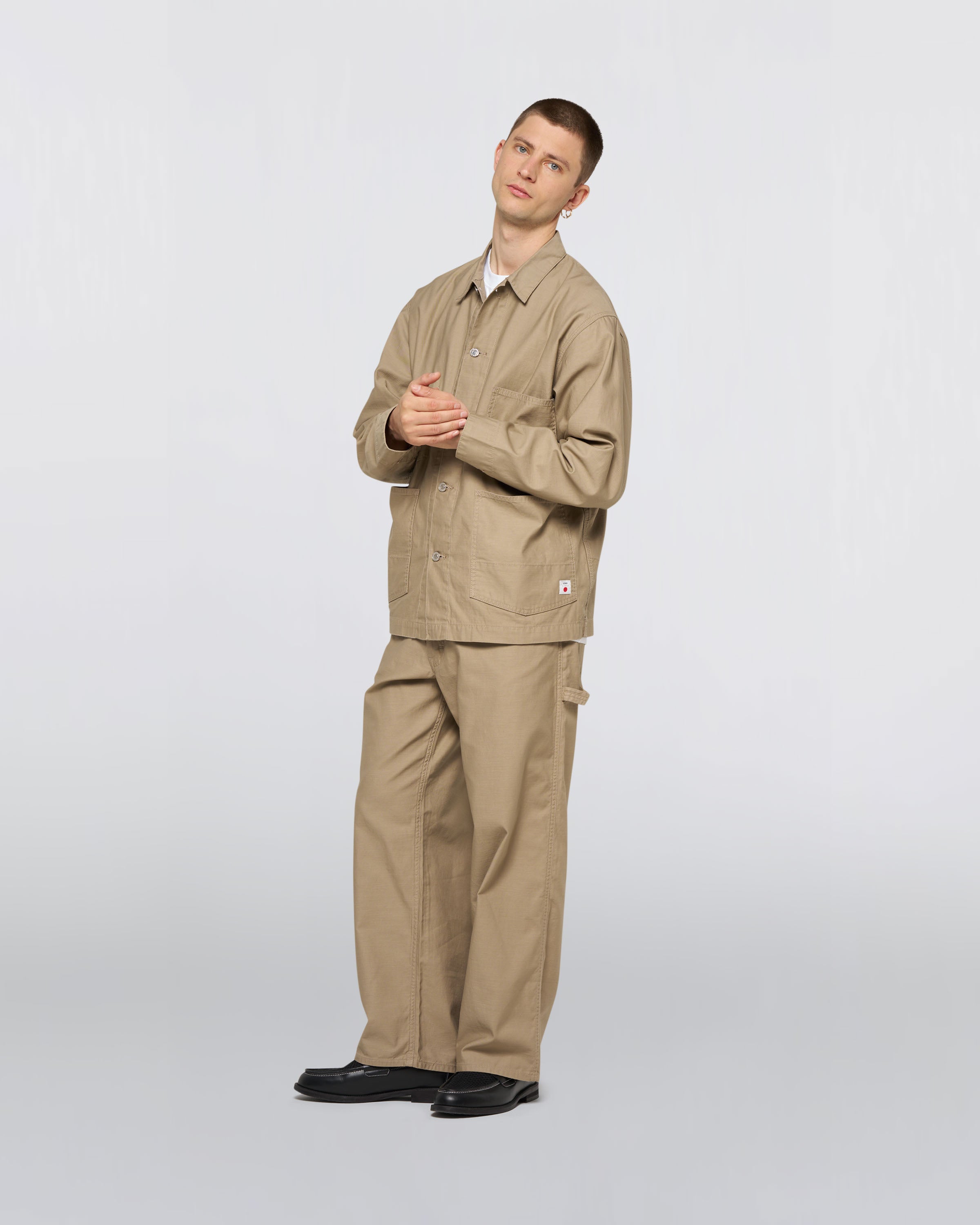 Coverall – Military Cloth Back Satin (214g) – Beige – EDWIN