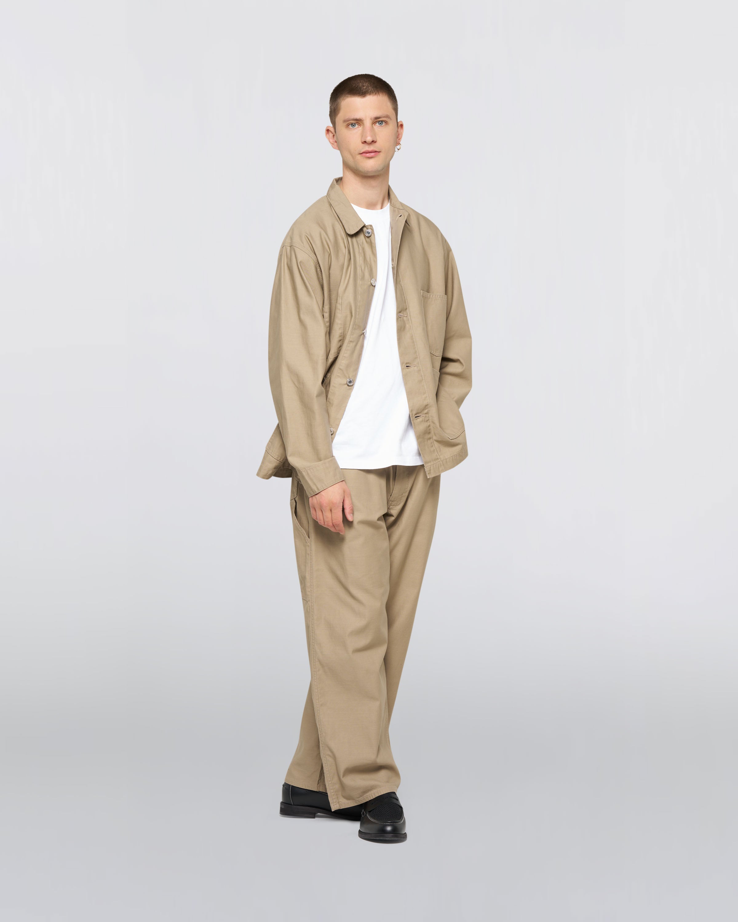 Coverall – Military Cloth Back Satin (214g) – Beige – EDWIN