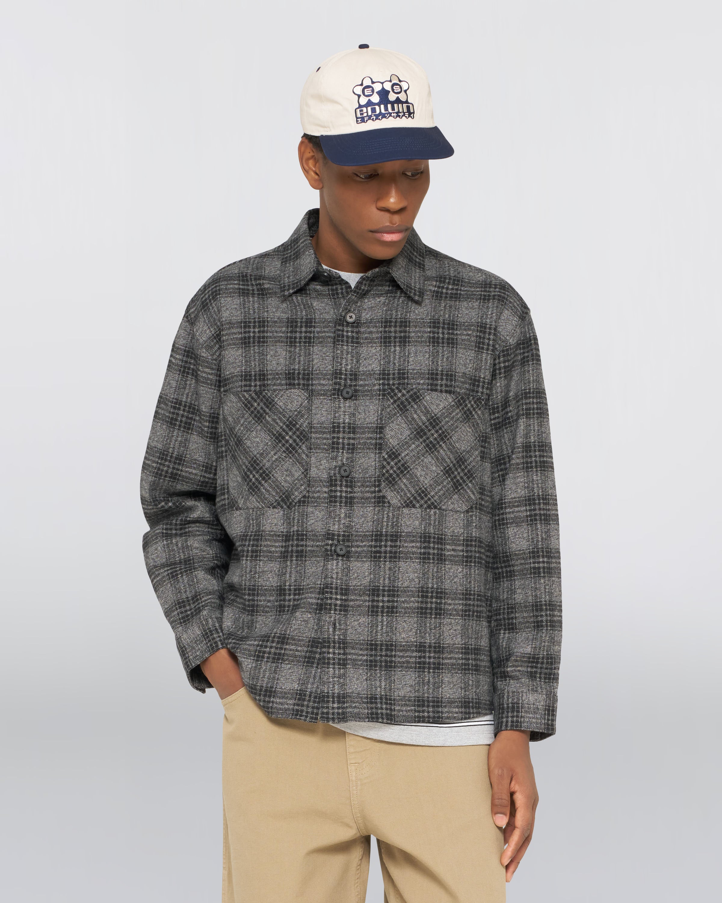 Ace Shirt LS - Black/Grey