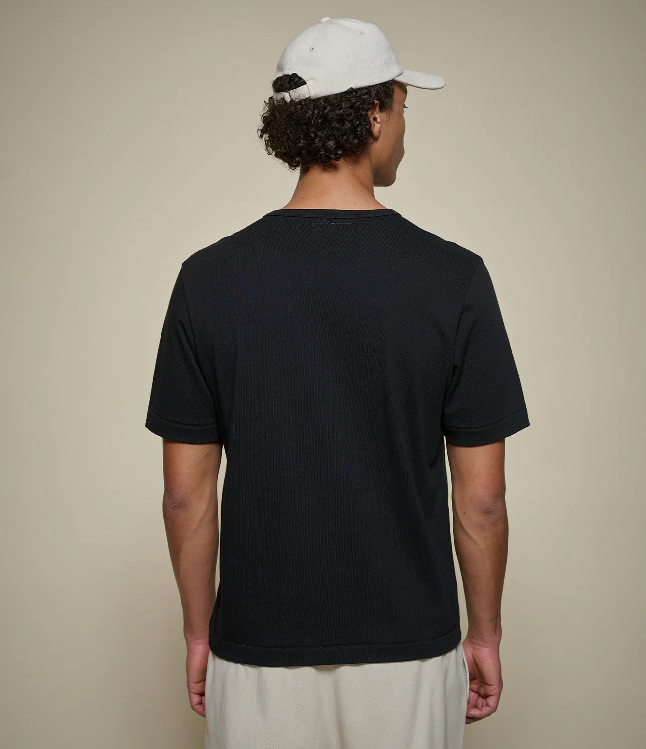 2M15C CROPPED VINTAGE MACHINE REFINED CLASSIC FIT T-SHIRT - Deep Black