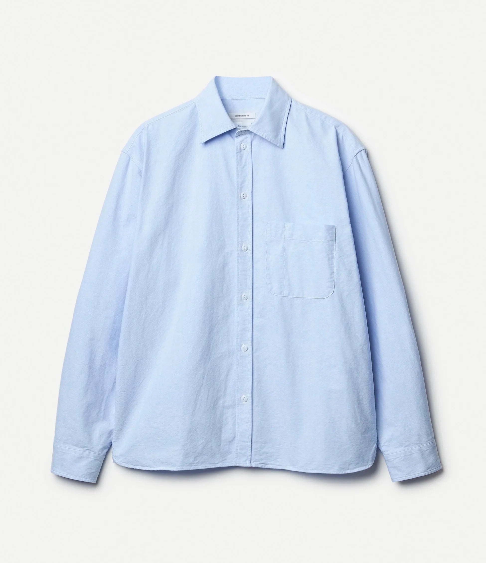 Oxford Shirt - Modern-cut - Cotton - Light Blue
