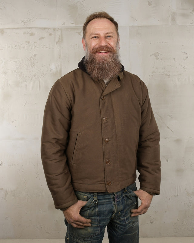 1944 N1 Deck Jacket - Waxed Khaki