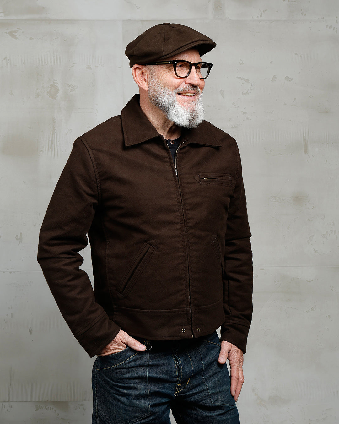1932 Roadster Jacket Moleskin - Soil Brown