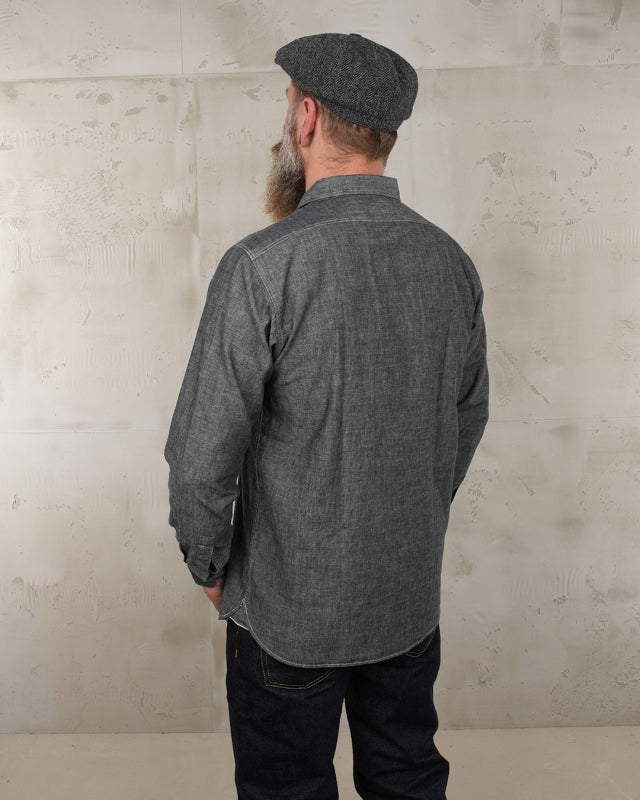 1940 USN Chambray Selvedge Shirt - Harbor Grey