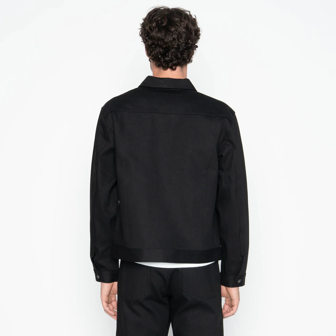 SOLID BLACK - Denim jakke 13oz Naked & Famous Denim