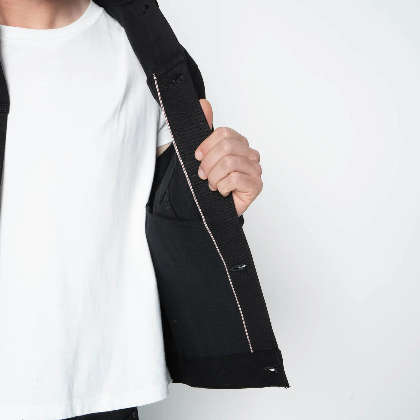 Solid Black – Denim Jakke 13oz