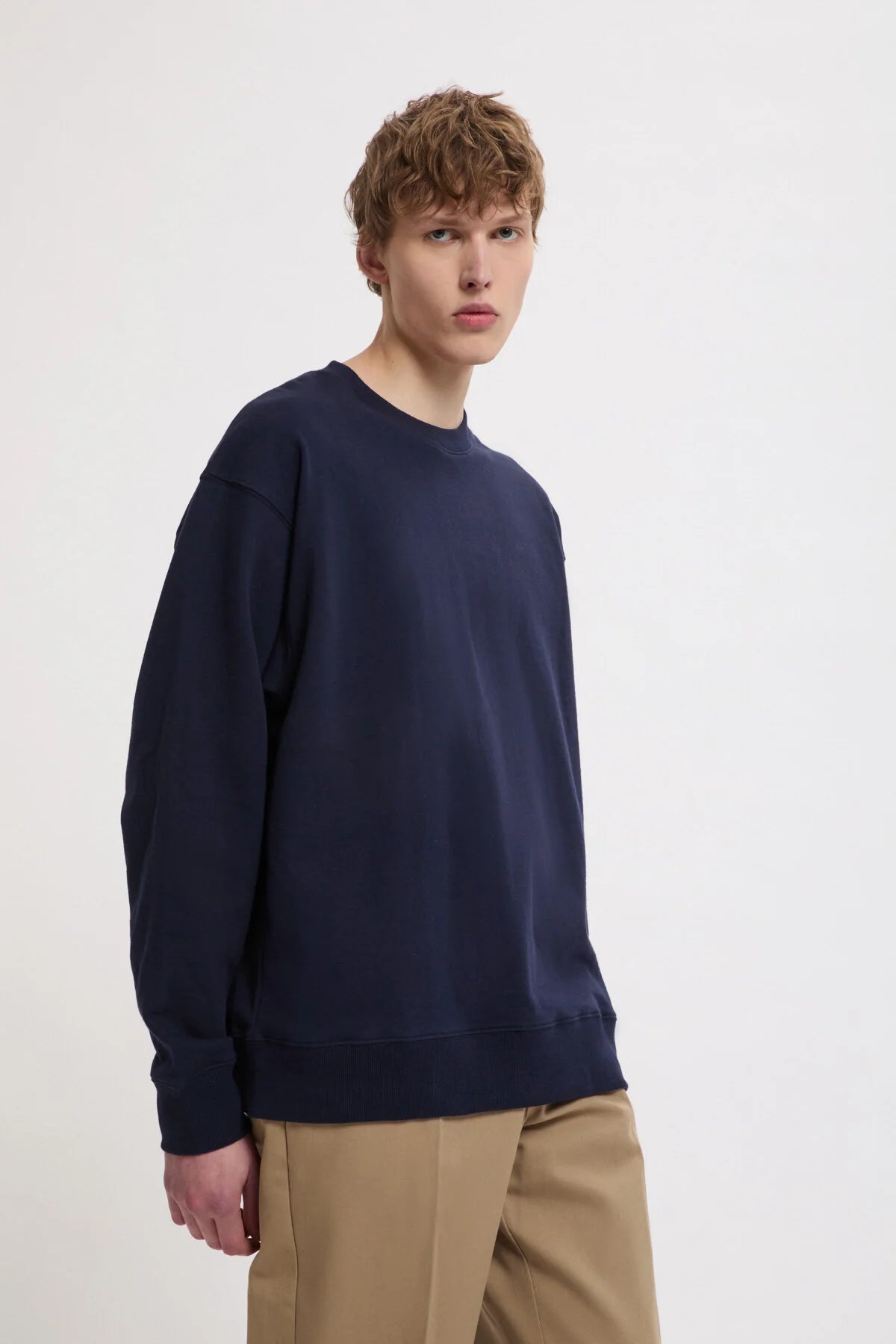 Crew Neck Sweat Shirt - Navy Blue – Universal Overall