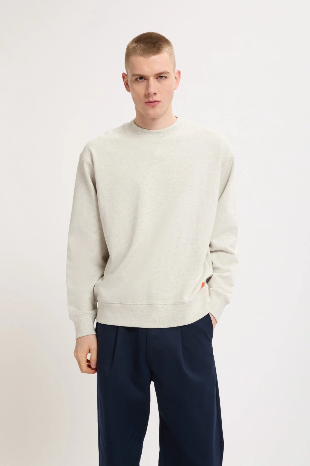 Crew Neck Sweat Shirt – Oatmeal – Universal Overall