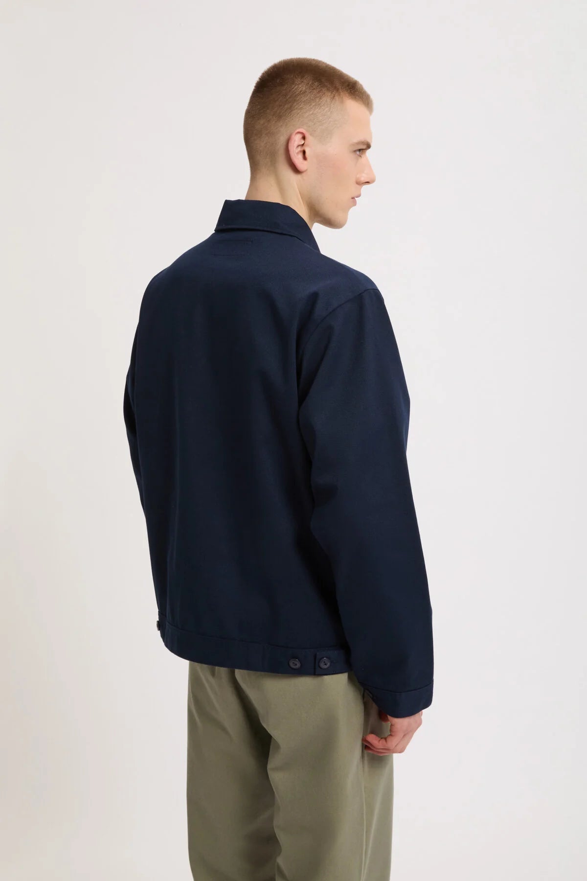 Zip Up 2pk Jacket - Bio Wash - Navy Blue – Universal Overall