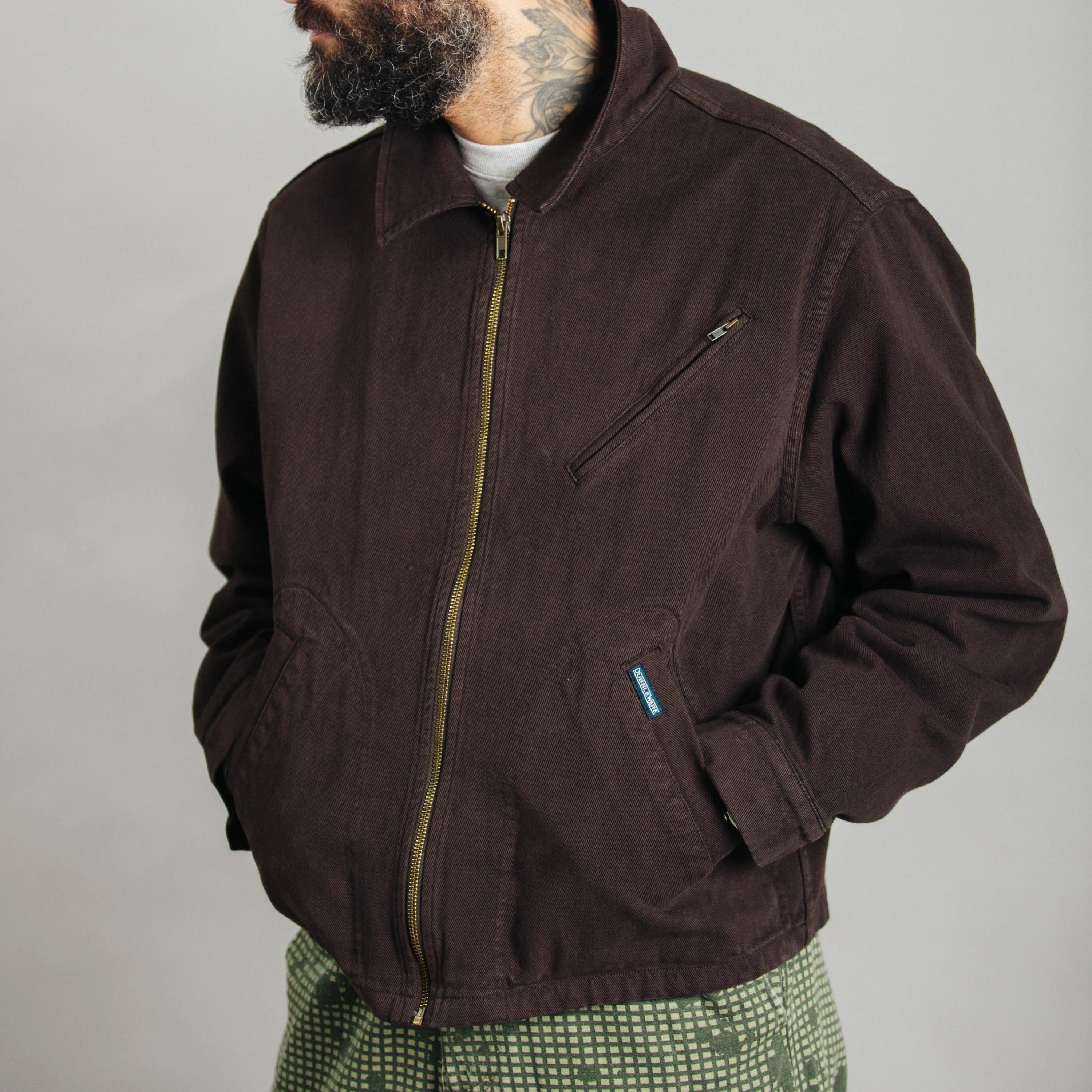 Crop Mecanic Jacket - Chocolate Plum