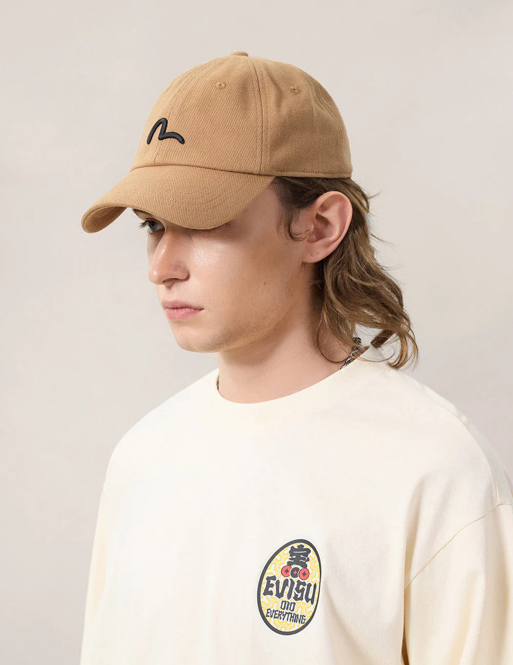 Cap – Seagull Print – Taupe