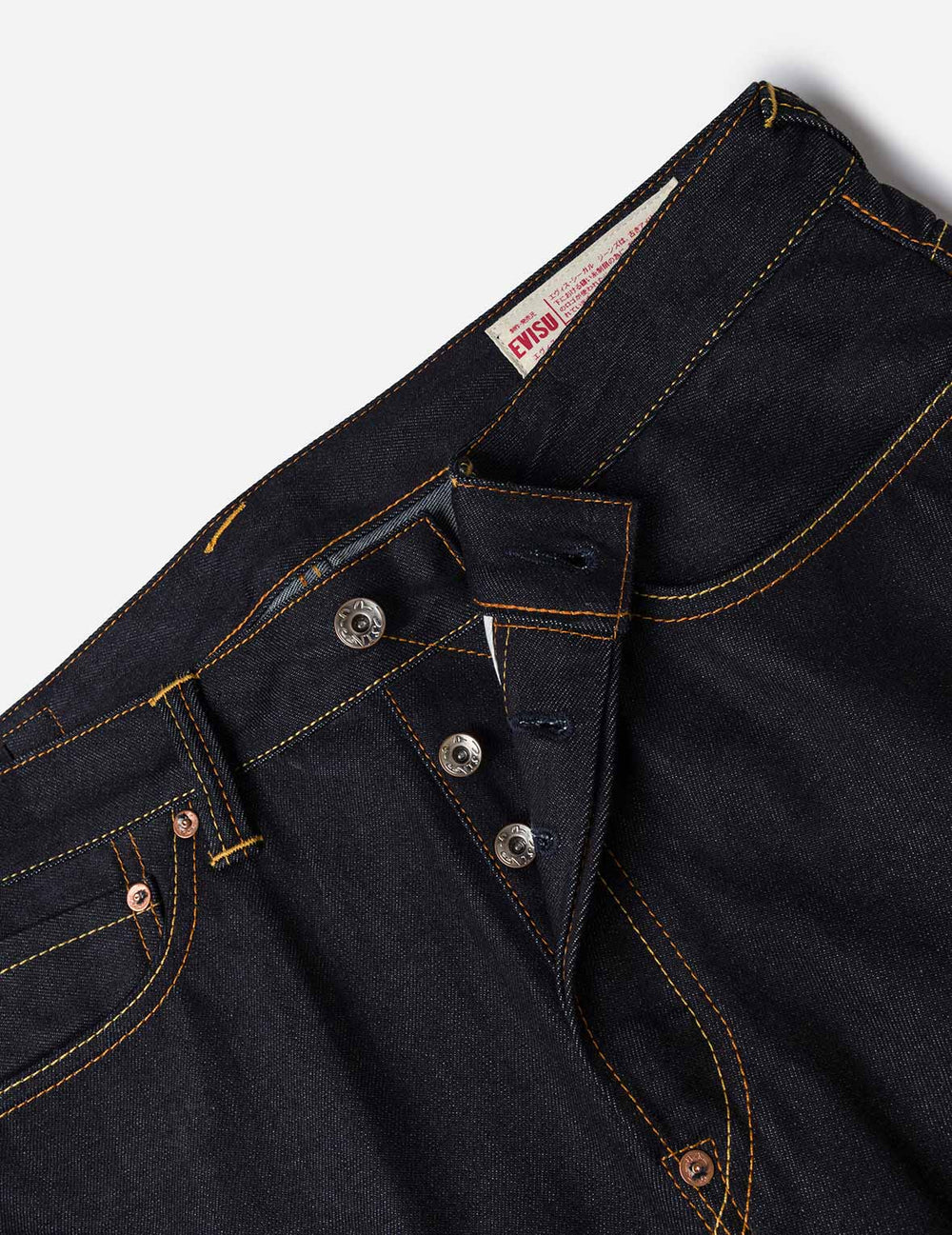 Ecru Brushstoke Seagull Print Regular Fit Jeans #2020 - Regular Fit - Evisu