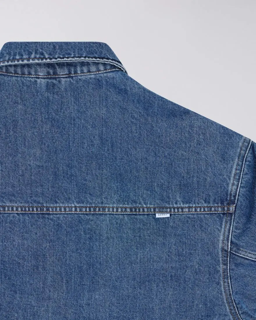 FREELAND JACKET - Blue Mid Stone Wash - Raw Denim