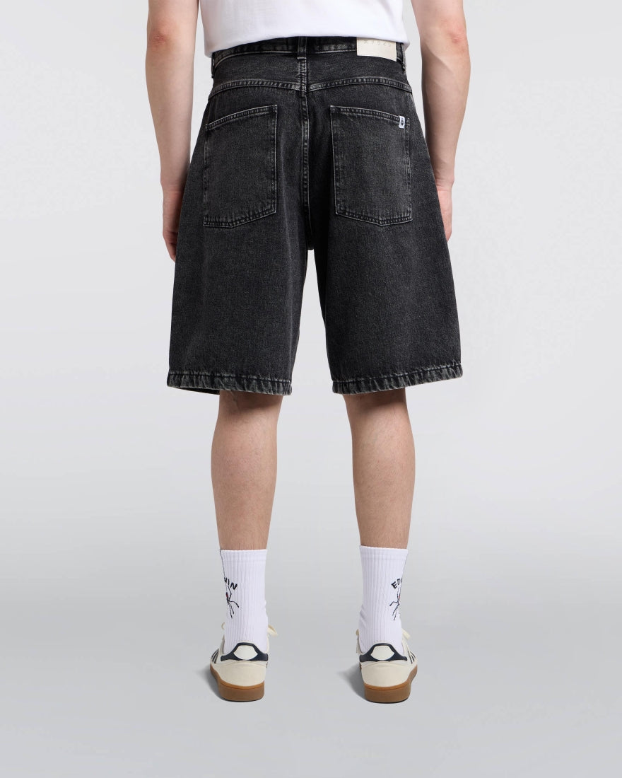 Worker Short – Pembroke Black Denim (13.56oz) – Black Matt Wash – EDWIN