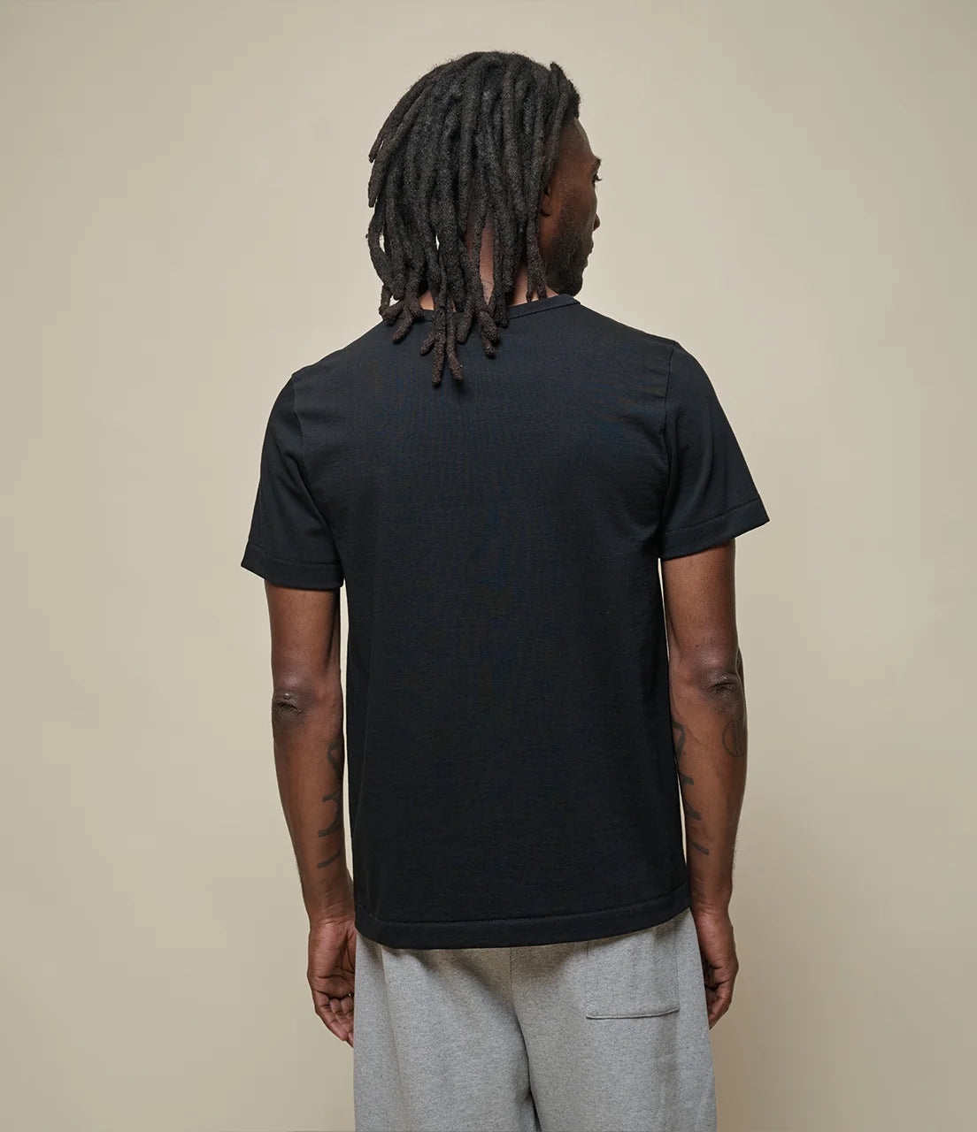 215 Loopwheeled Classic Fit Midweight T-shirt - Black