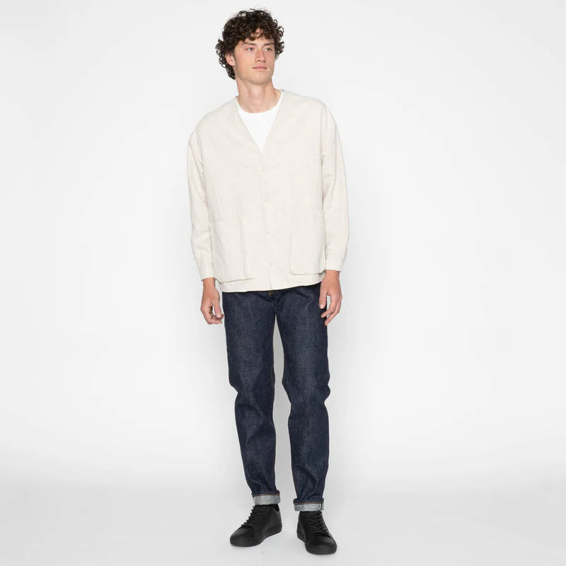 Wise Guy Jacket - Linen Blend Denim - Mint
