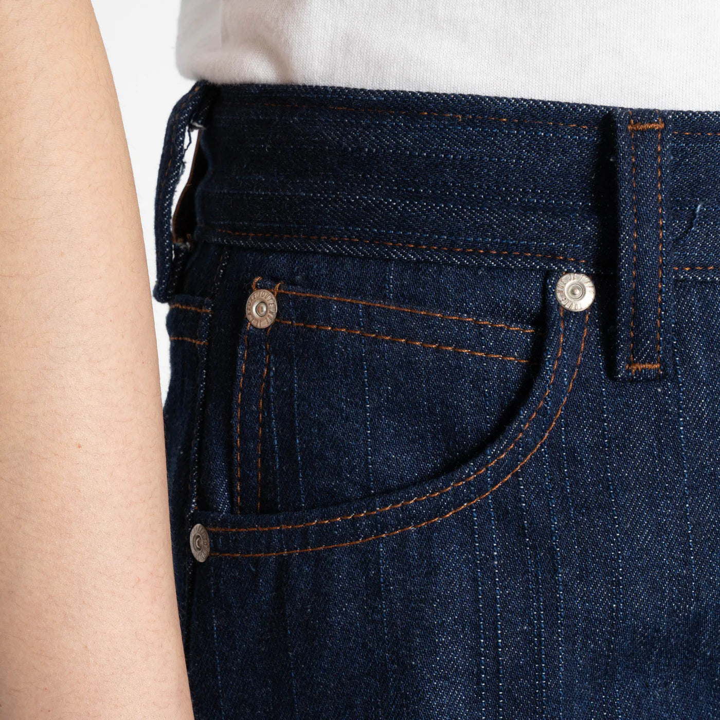 Vertical Slub Denim (11.2oz) – Wide Wild West – Indigo