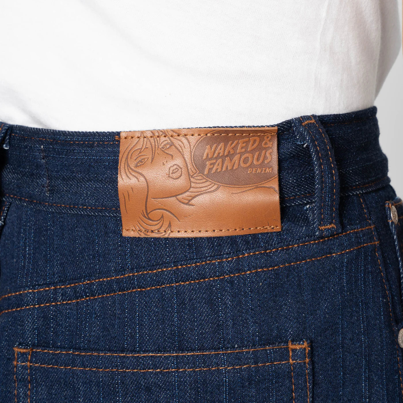 Vertical Slub Denim (11.2oz) – Wide Wild West – Indigo