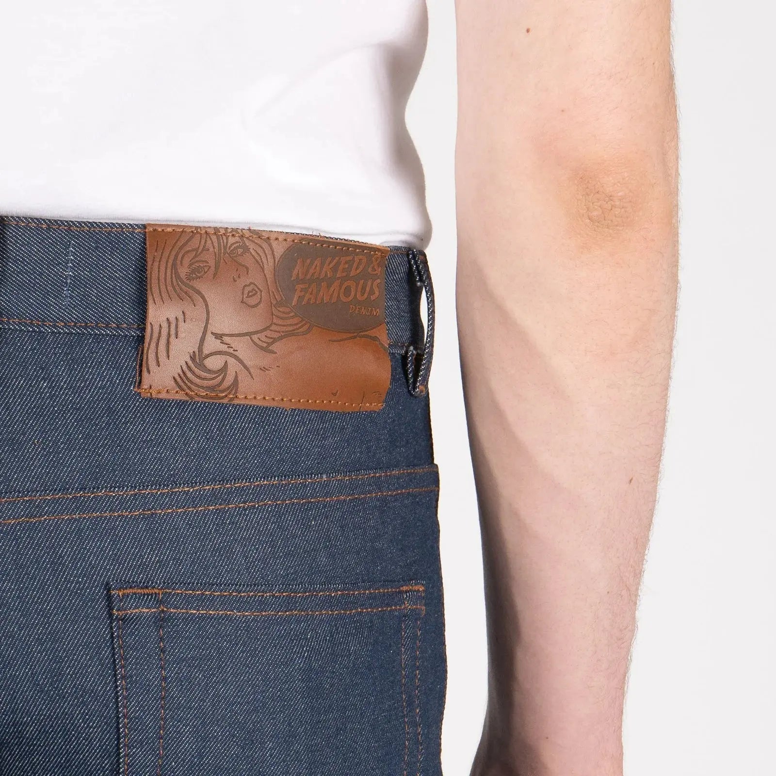 NATURAL INDIGO SELVEDGE - Groovy Guy 12.5oz - Raw Denim