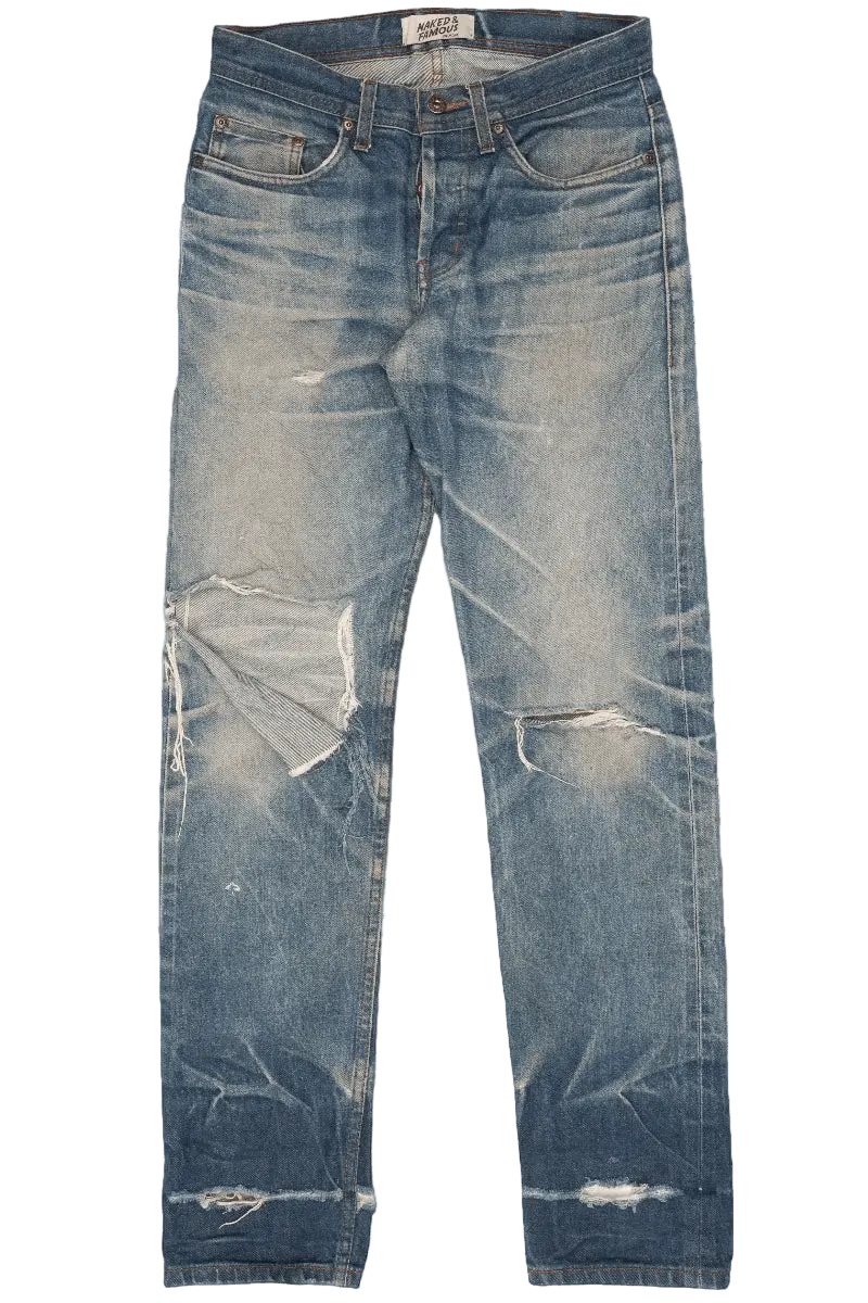 NATURAL INDIGO SELVEDGE - Strong Guy 12.5oz - Raw Denim