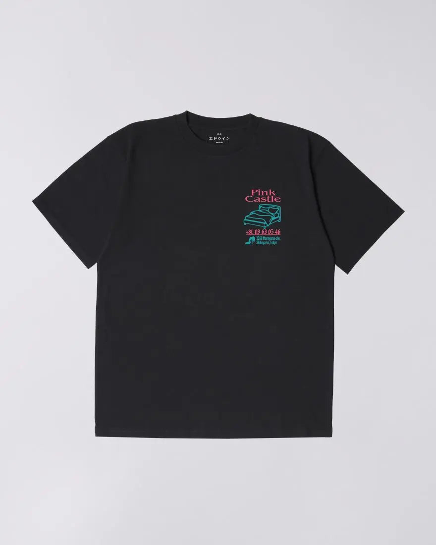 PINK CASTLE T - SHIRT - Black - Raw Denim