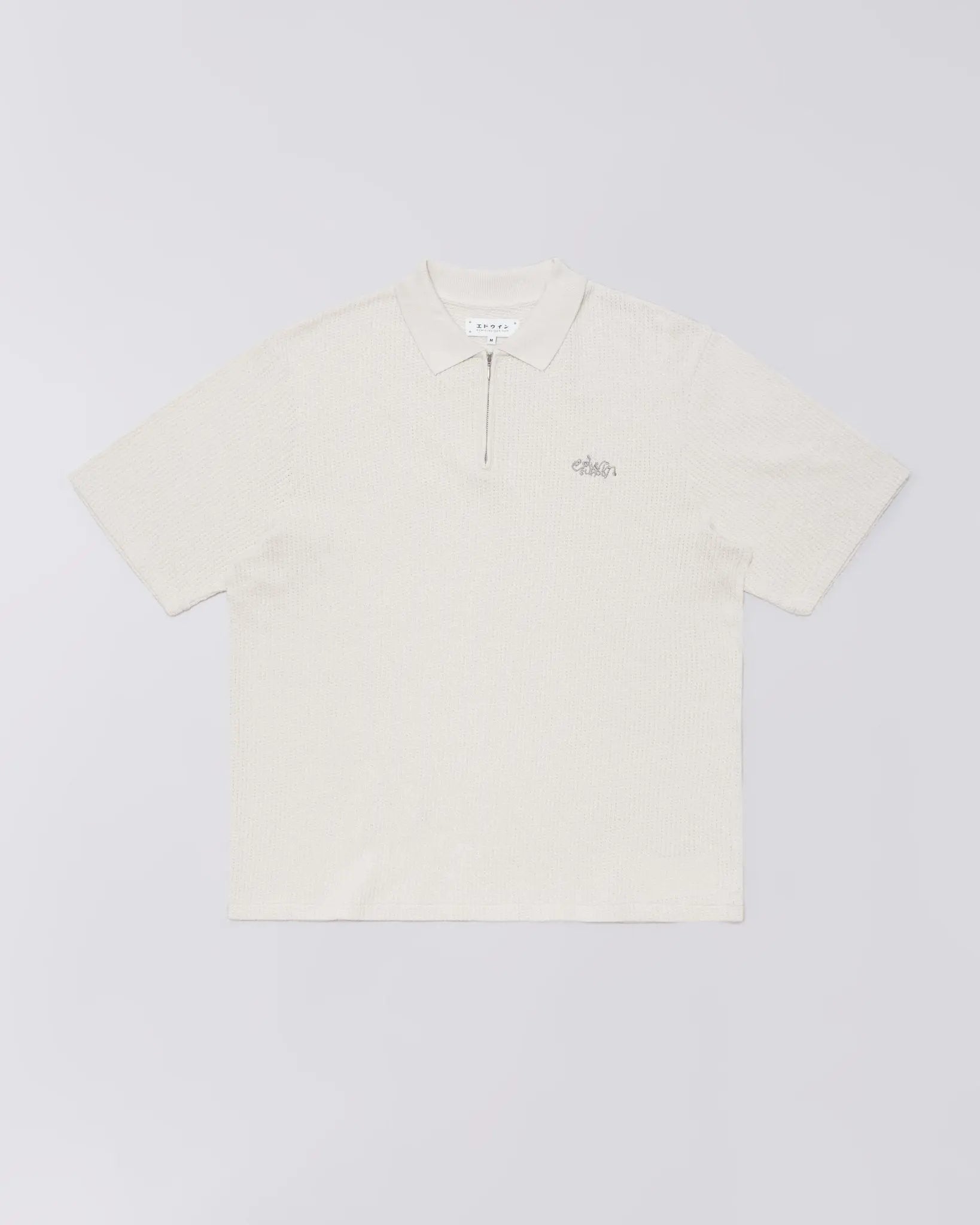 RICK POLO KNIT SS - Blue / Light Grey - Raw Denim