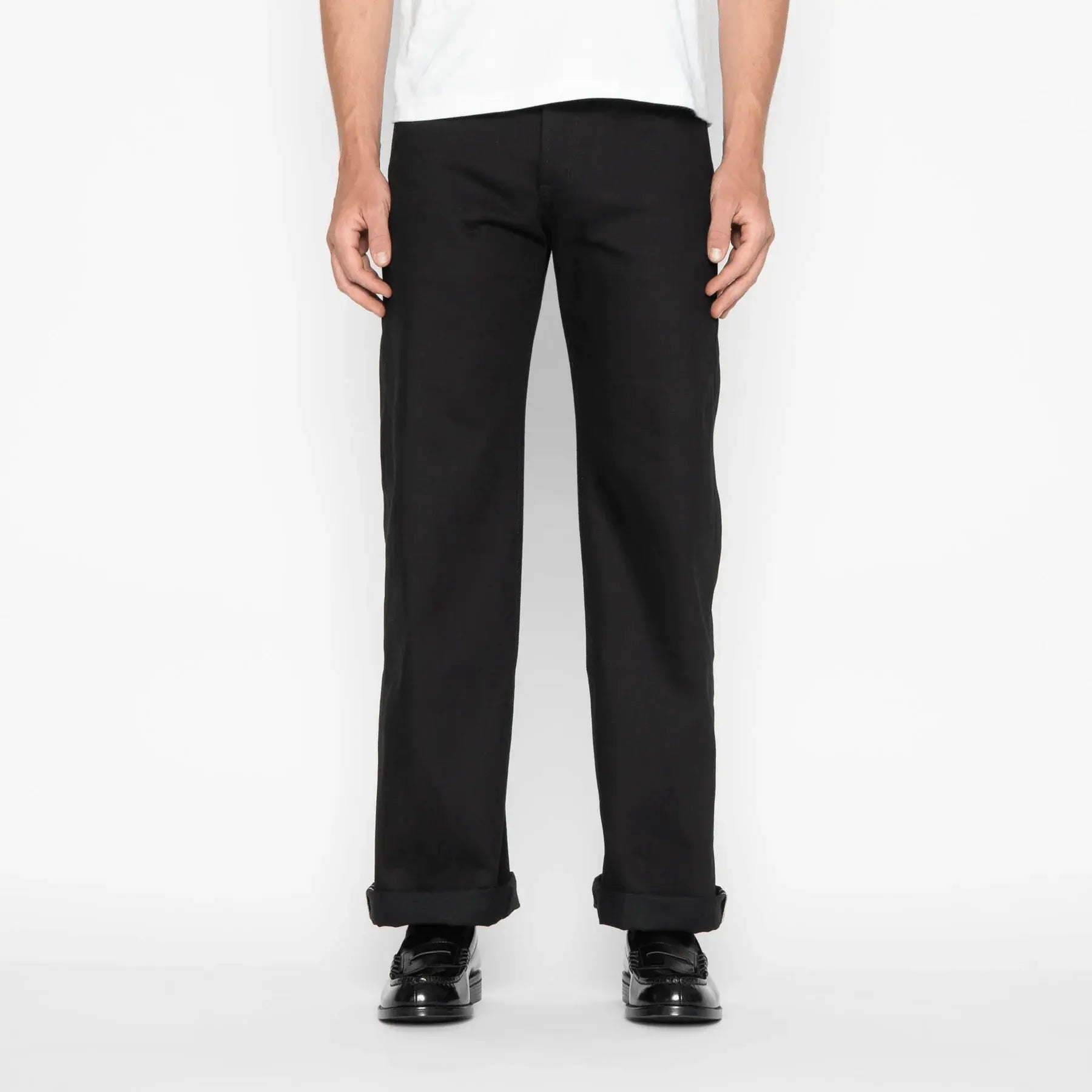 SOLID BLACK - Strong Guy - 13 oz - Raw Denim