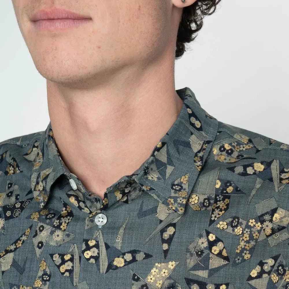 TRUE SHIRT - Origami Poplin - Raw Denim