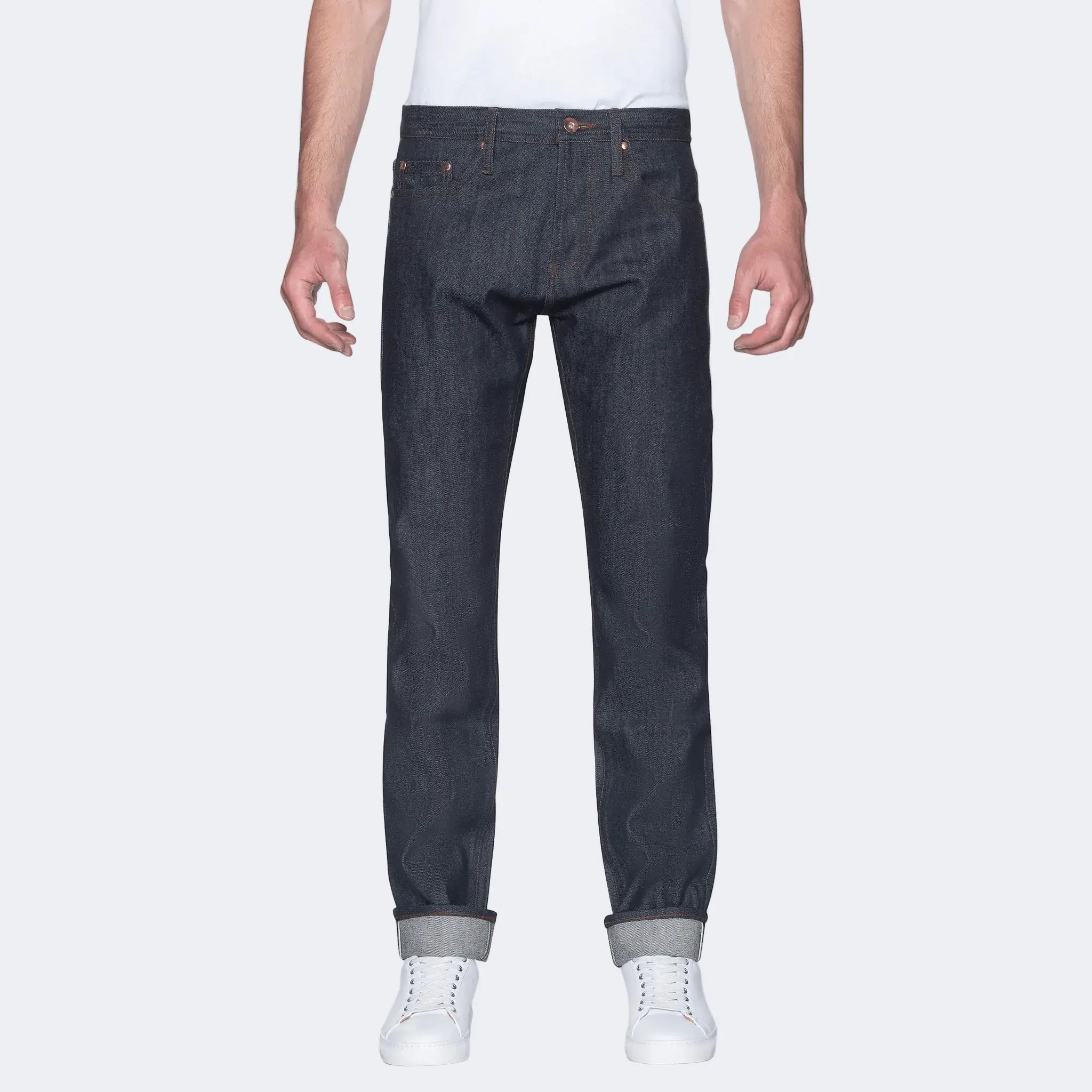 UB201 Indigo Rigid Raw Selvedge Denim - Tapered Fit 14.5 oz - Raw Denim