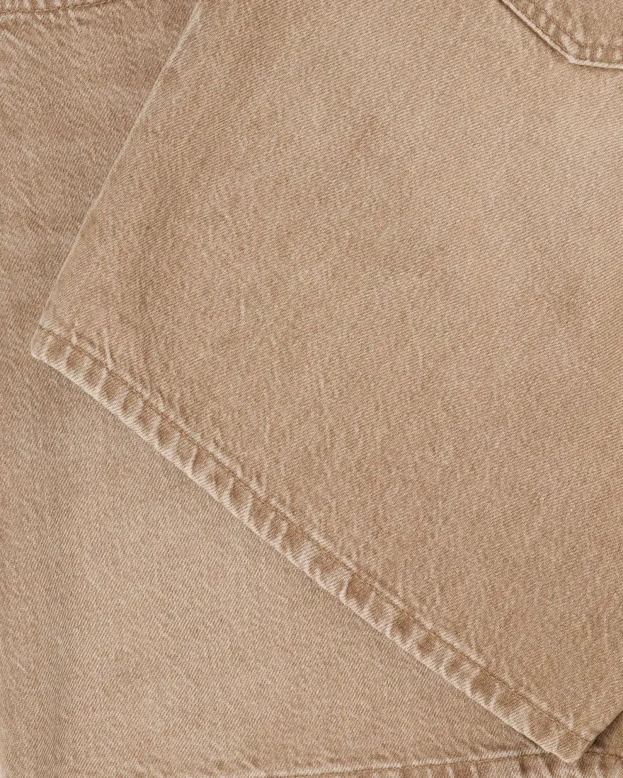 W' Cleo Short - Beige - Amber Wash - Raw Denim