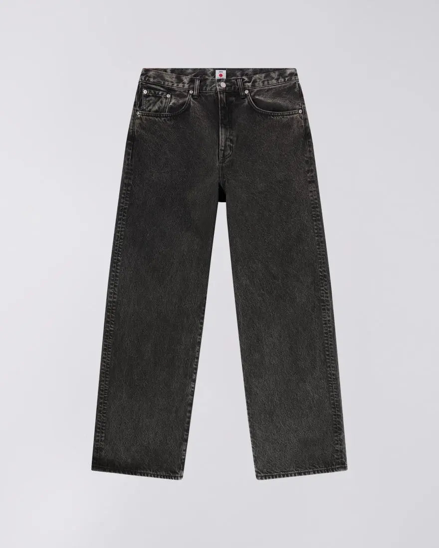 WIDE PANT Black - Mid Dark Used - Raw Denim