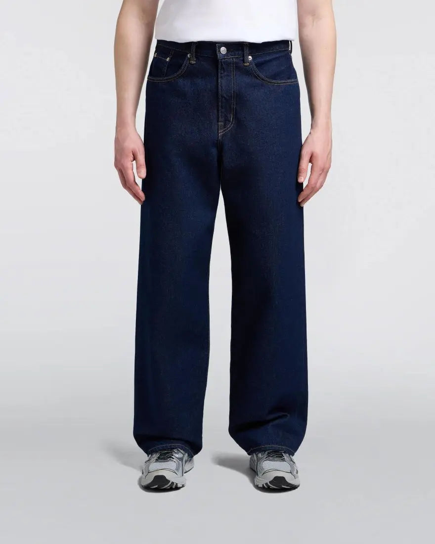 WIDE PANT Blue - Blue Rinsed - Raw Denim