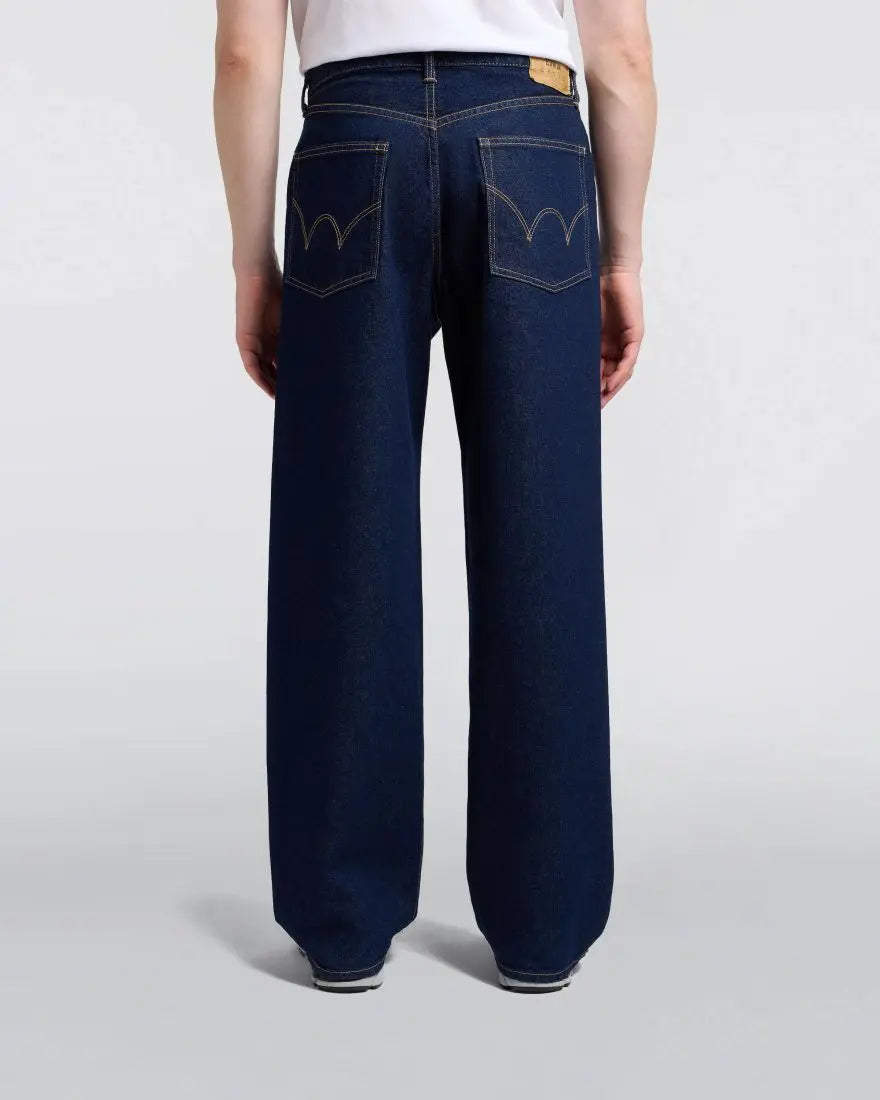 WIDE PANT Blue - Blue Rinsed - Raw Denim