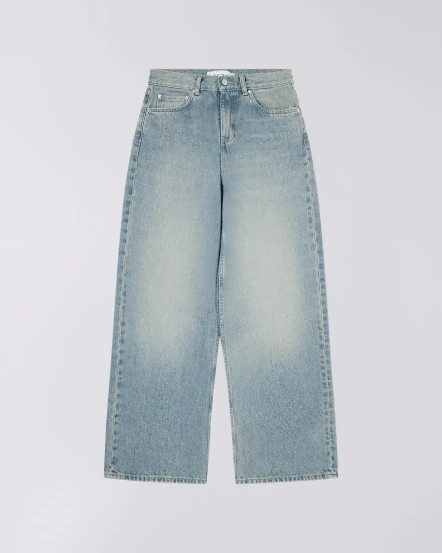 W's OLIVIA PANT - Blue Crystal Wash - Raw Denim