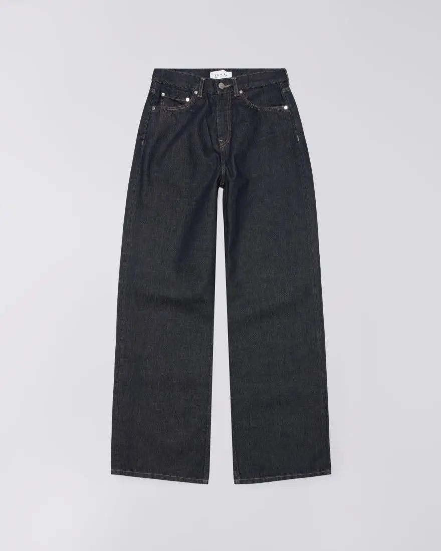 W's OLIVIA PANT - Blue Rinsed - Raw Denim