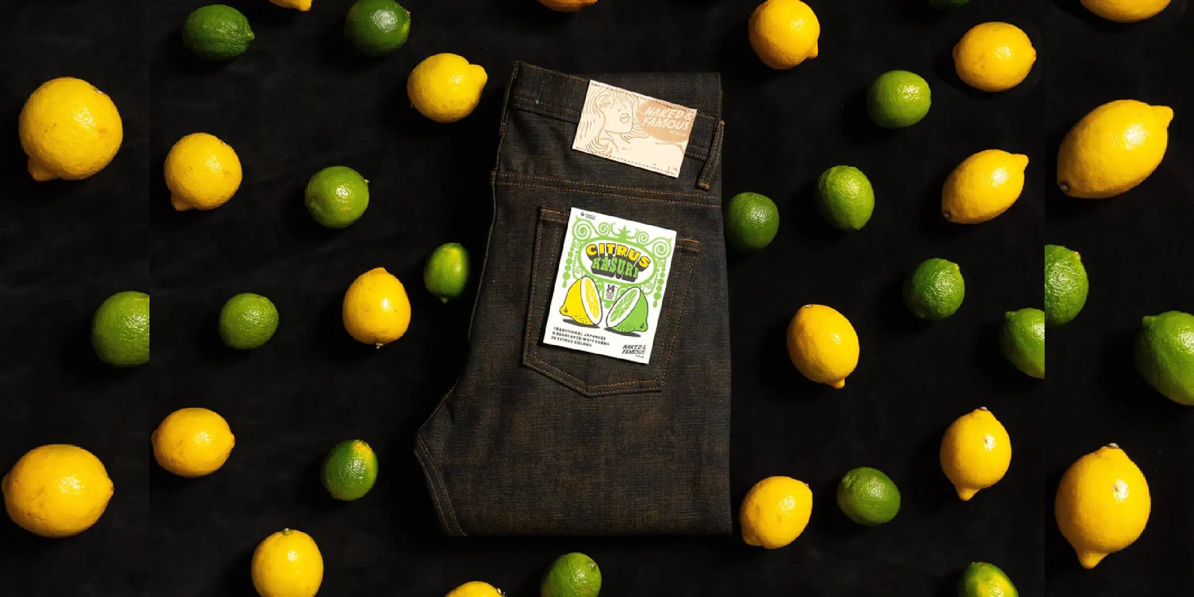 Citrus Kasuri Selvedge Jeans – 14oz Japansk Raw Denim - Raw Denim