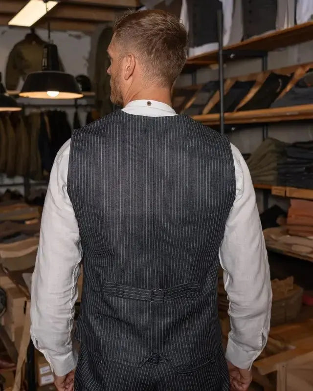 1905 Hauler Vest – Blue Wabash