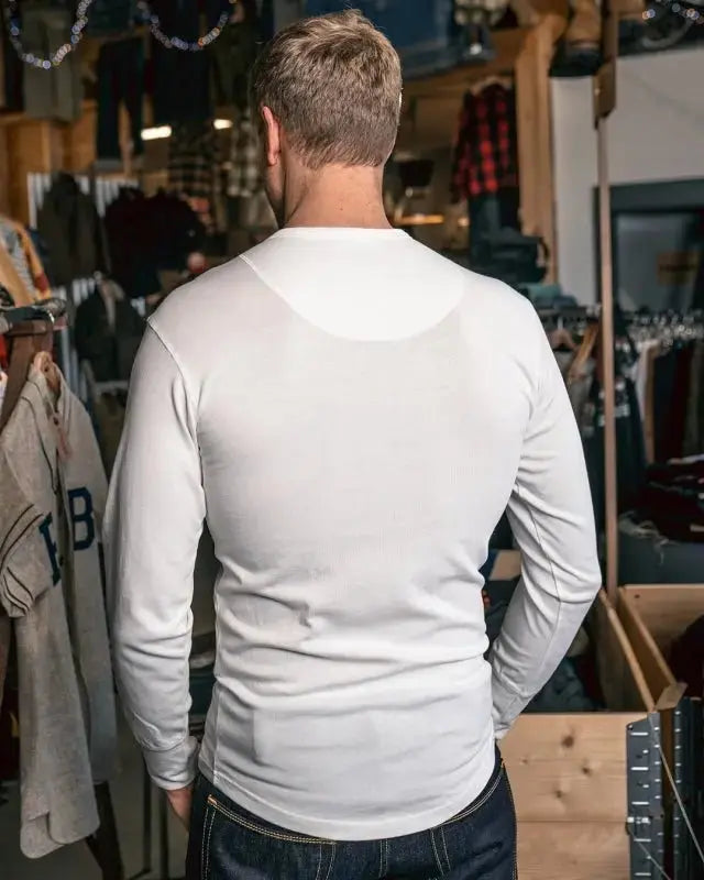1927 Henley Shirt Long Sleeve – Ecru