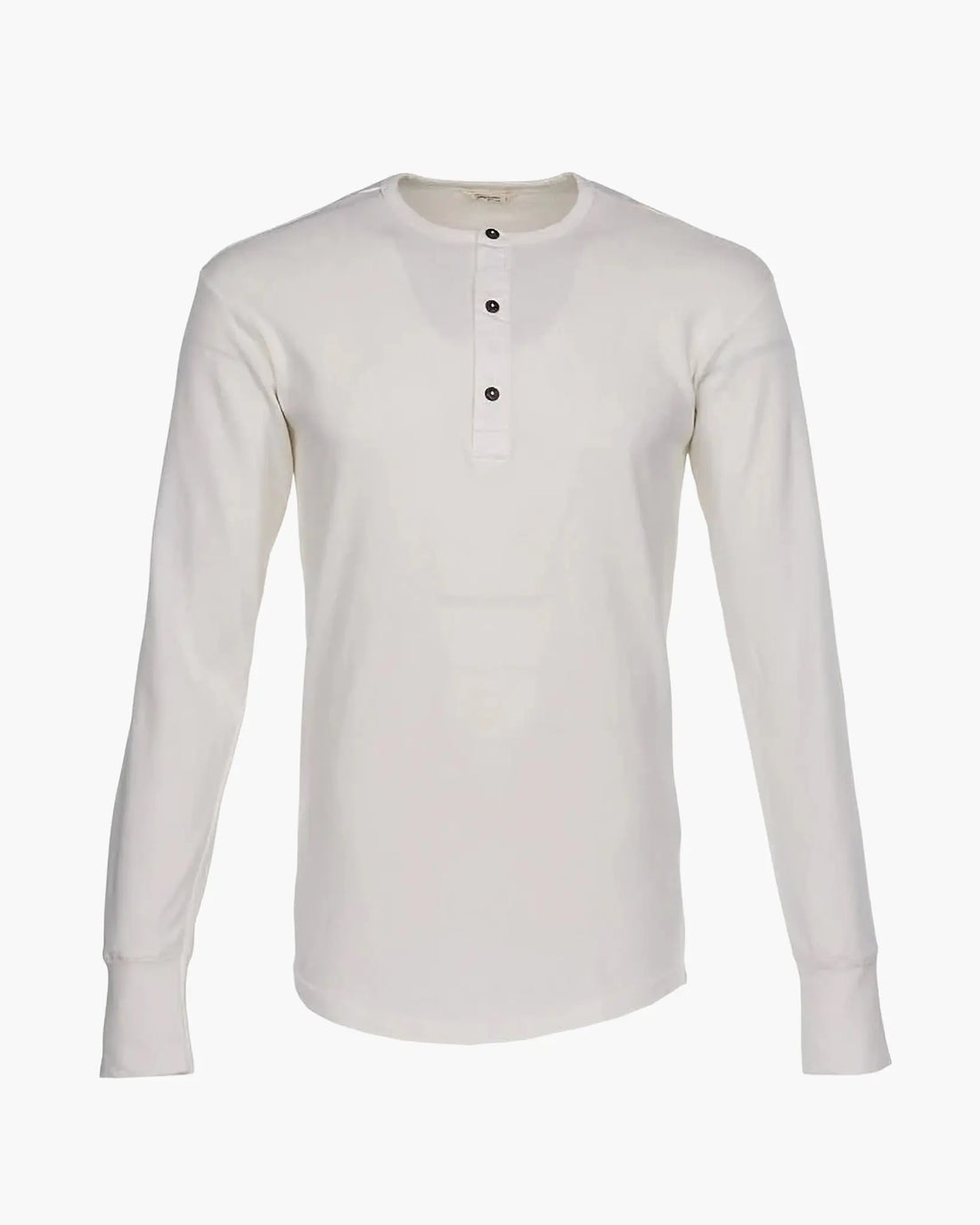 1927 HENLEY SHIRT LONG SLEEVE - Ecru - Raw Denim